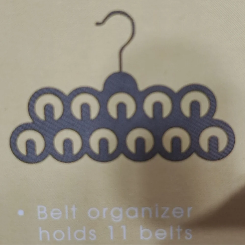 Easy Home 3 Pack Velvet Touch Accessory Grey Hangers For Scarfs, Belts & Ties‎
